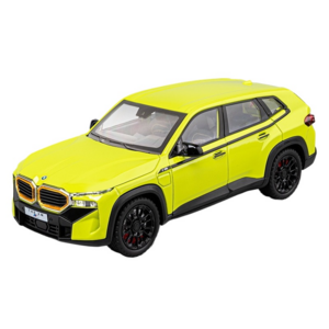 다이캐스트 1:24 BMW XM 모델 비엠 합금 고퀄리티 모형 장식, 노란색, 1개