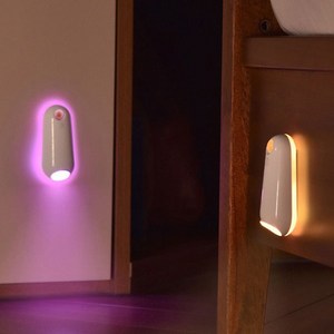 HK sell 모르페 LED 7컬러 센서 무드등 c타입 인테리어 욕실 변기 램프, 1개, 화이트