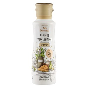 마이노멀 저당 드레싱 참깨흑임자, 240g, 1개