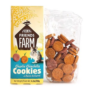 제이펫 슈프림펫 찰리 친칠라쿠키 - 건포도&당근, 120g, 1개