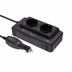 차량용 멀티탭 시거잭 인버터 변환기 12V 220V 200W 콘센트 2구 usb 포트 시거잭소켓, 1개