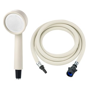 닥터워터 국내 제조 원터치 디자인 샤워헤드 + 샤워호스 세트 2M, 1개, CREAM IVORY