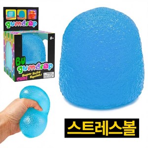 제롯 스트레스볼 스퀴시 장난감 말랑이, 블루, 1개
