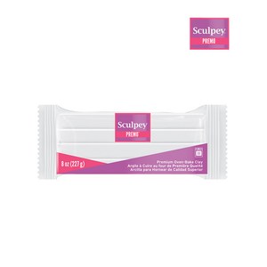 전문가용 폴리머클레이 스컬피 프레모 8oz (227g), 흰색(White)
