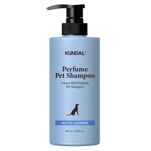 쿤달 네이처 마일드 퍼퓸 애견 샴푸 화이트런더리향, 500ml, 1개입, 1개 골드박스 특가