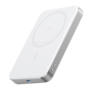 앤커 맥고 파워뱅크 10000mAh 30W 보조배터리 맥세이프 무선충전 고속충전 qi2 기내용 아이폰 A1664, 화이트