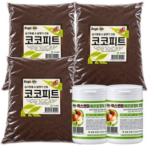벅스앤미 코코피트3봉 달팽이사료2통묶음, 240g, 6L, 1세트