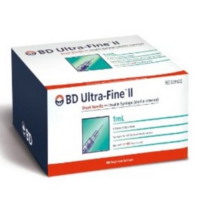 BD인슐린 주사기 1cc 31G x 8mm 100개입 울트라파인2, 1개