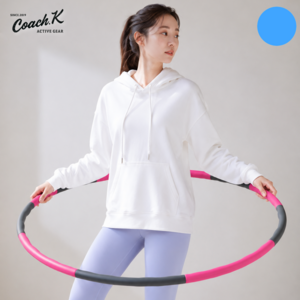 코치케이 어린이 유아 아동 키즈 초등 뱃살 다이어트 훌라후프 트레이너 추천 상품, 1개, 프리미엄 블루, 1.2kg