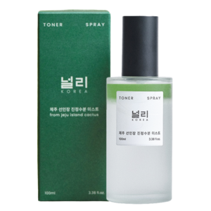 [판테놀 진정 미스트] 안개분사 널리 비건 제주 선인장 진정수분 토너미스트 피부 열감케어 쿨링 저자극 민감성, 1개, 100ml
