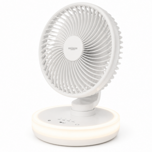 크루저 LED 무드등 무선 사무실 탁상용 미니 선풍기, KRF-6502HJ, 화이트 6인치