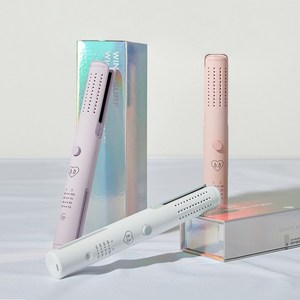 [뷰티비기닝] 바람으로 빠르게 FIX! 윈드서프 에어고데기 무선, 바이올렛, 상세설명 참조