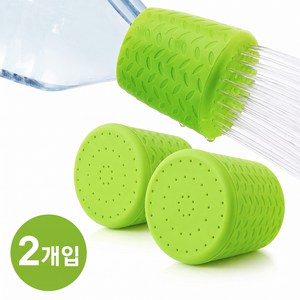 라미엘 간편장착 페트병 샤워헤드, 2개, 연두색