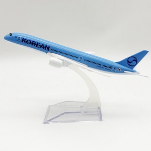 다이캐스트 1:400 장식용 항공기모형 비행기모형 신도장비행기 16CM B787, 1개, 대한항공 신도장B787