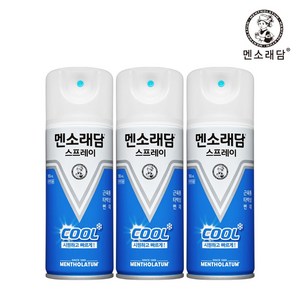 멘소래담 쿨 스프레이 180ml, 3개, 1개입