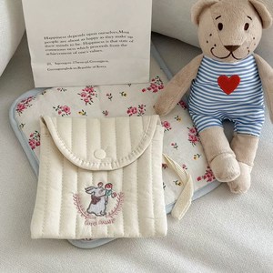 시아우렌 큐티 자수 데일리 생리대 파우치