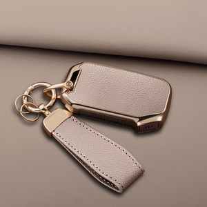 HAKO 소프트 가죽TPU 키케이스+키홀더(기아호환 4버튼), 핑크베이지, K-06