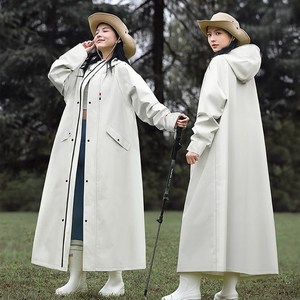 시스슈 초경량 판초우의 바람막이 레인코트 남녀공용 골프 우비, 1개, 흰색