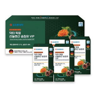 코오롱제약 닥터 독일 리놀렌산 송침유 VIP 15g, 4개, 30정