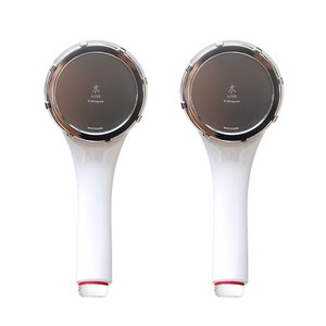 국산 수러브 수압상승 블룸샤워기 1+1, 2개, 화이트