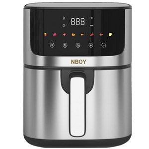 NBOY 에어프라이어 스마트 터치 대용량 저소음 4.7L