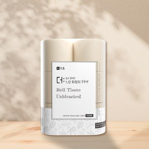 휴홈 먼지없는 무표백 천연 더 느린화장지, 40m, 12롤, 1개