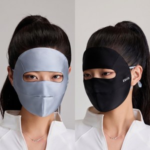 zauo 실크 양면 자외선 차단 페이스커버 100% 멀버리 실크 풀페이스 마스크