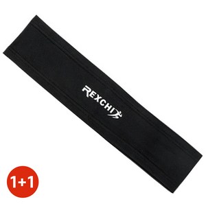 1+1 golf1004 스포츠헤어밴드 쿨 헬스 골프 땀흡수 머리띠, 블랙 1+1, 1개