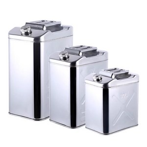 야외 연료보관통 캠핑용 스텐 기름통, 20L, 1개
