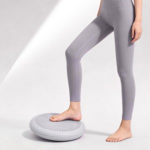 키초비 프리미엄 필라테스 요가 밸런스 쿠션+ 미니 에어펌프 세트, 회색