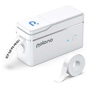 POLONO P31s 네임스티커 라벨 프린터 라벨기 (라벨지포함), 1개, P31S-W(흰색)
