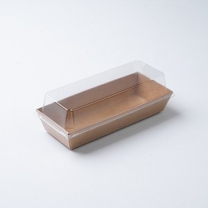 크라프트 직사각 용기 3호 세트 190*80*35mm, 100개, 1세트