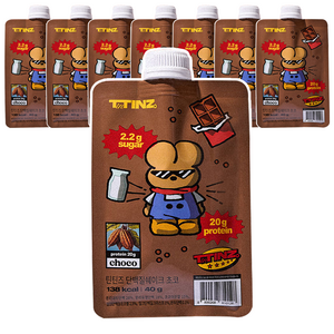 틴틴즈 단백질 쉐이크 파우치 초코맛, 14개, 40g