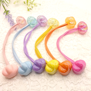 양파레이디 [12p 세트]여아 별모양 방울 머리끈 반짝반짝 구슬 헤어끈 짱짱한 고탄력 고무줄 6쌍 SET
