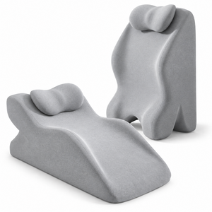 하루꿈 편안한 다리베개 다용도 등받이 쿠션 메모리폼 엎드려용 쿠션 다리 올리는 베개, 그레이