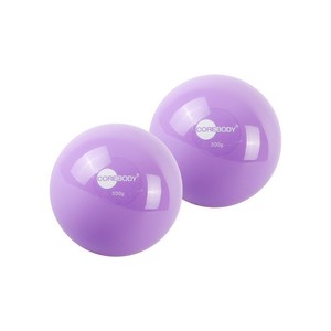 코어바디 필라테스 토닝볼, 퍼플, 500g, 2개