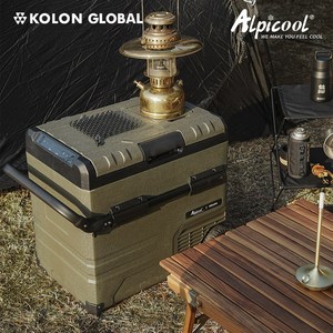 알피쿨 이동식 차량용 캠핑냉장고 Xpro55, 56L, 올리브