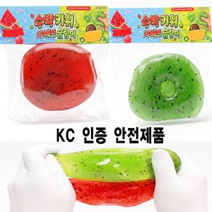 세진 키위 수박 샤베트 서걱 말랑이 슬랑이 크런치 스퀴시, 1개, 수박1개 키위1개 샤베트
