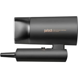 파테크 전문가용 접이식 헤어 드라이어 1800W, PD-Y2008, 블랙
