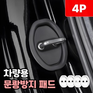 샌디르 차량 문쾅방지 패드 충격 소음방지 실리콘 쿠션, 리얼 화이트, 1개