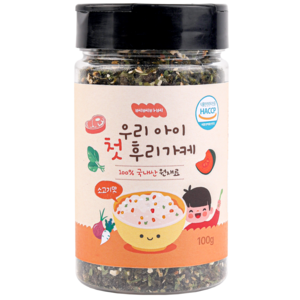 [100% 국내산] 베베바베 우리아이 첫 후리가케 소고기맛 - 무염 아기 이유식 유아식 추천, 100g, 1개, 한우