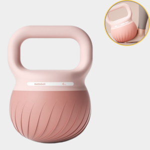 아비넬로 저소음 소프트 케틀벨, 1개, 4kg, 핑크