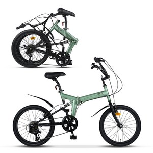삼천리자전거 접이식 자전거 20솔리드RS, 카키, 155cm, 1개