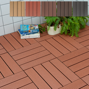 론리인테리어 합성목 조립식 데크타일 조립마루, 체리우드(30x30cm), 10개