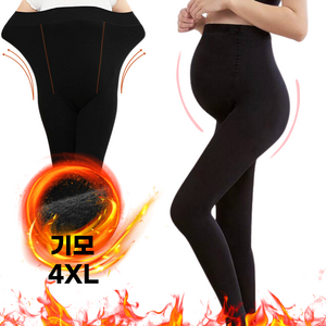 [시즌 마감 할인]통품스토어 복부 서포트 빅사이즈 임산부 기모 레깅스 여성 겨울 레깅스