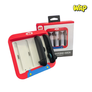 WAP 닌텐도 스위치2 조이콘 전용 마리오 4 IN 1 충전독 충전기 충전거치대, 1개, 단일