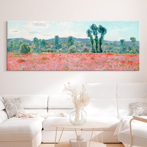 세계인기 명화그림 캔버스액자 41종 대형 와이드 홈카페 인테리어 거실 침실 카페 고흐 모네 그랜마모지스 몬드리안 시슬레 클림트 호퍼, 3. CM-양귀비 들판
