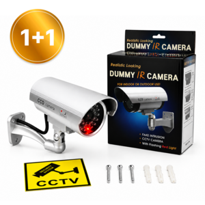 블레오 적외선 모형 CCTV 도난방지 방범용 카메라, 2개, 실버