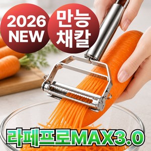 노엘온 만능채칼 당근채칼 양배추채칼 감자채칼 슬라이서 스테인리스, 1개, 메탈그레이