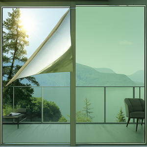 머스트킵 주간 사생활보호 무점착 단열 창문 필름, 에메랄드